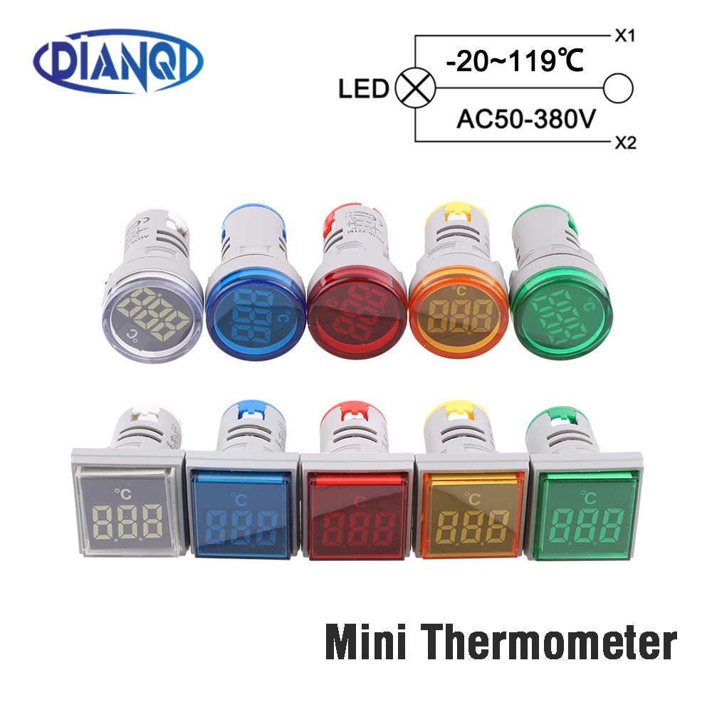 Digital Hygrometer Probe - 22mm 미니 플라스틱 LED 디지털 온도계-20-119