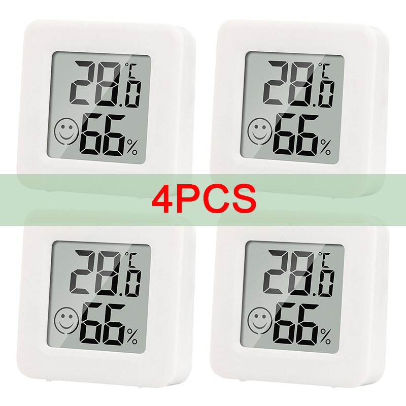 Digital Hygrometer Probe - 4pcs 미니 LCD 습도계 온도계 실내