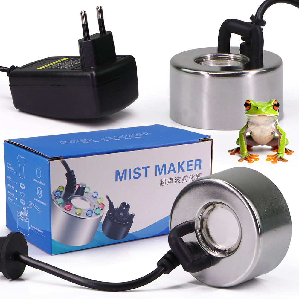 Terrarium Fogger Ultrasonic - 물 센서가 있는 초음파 포거 미스트