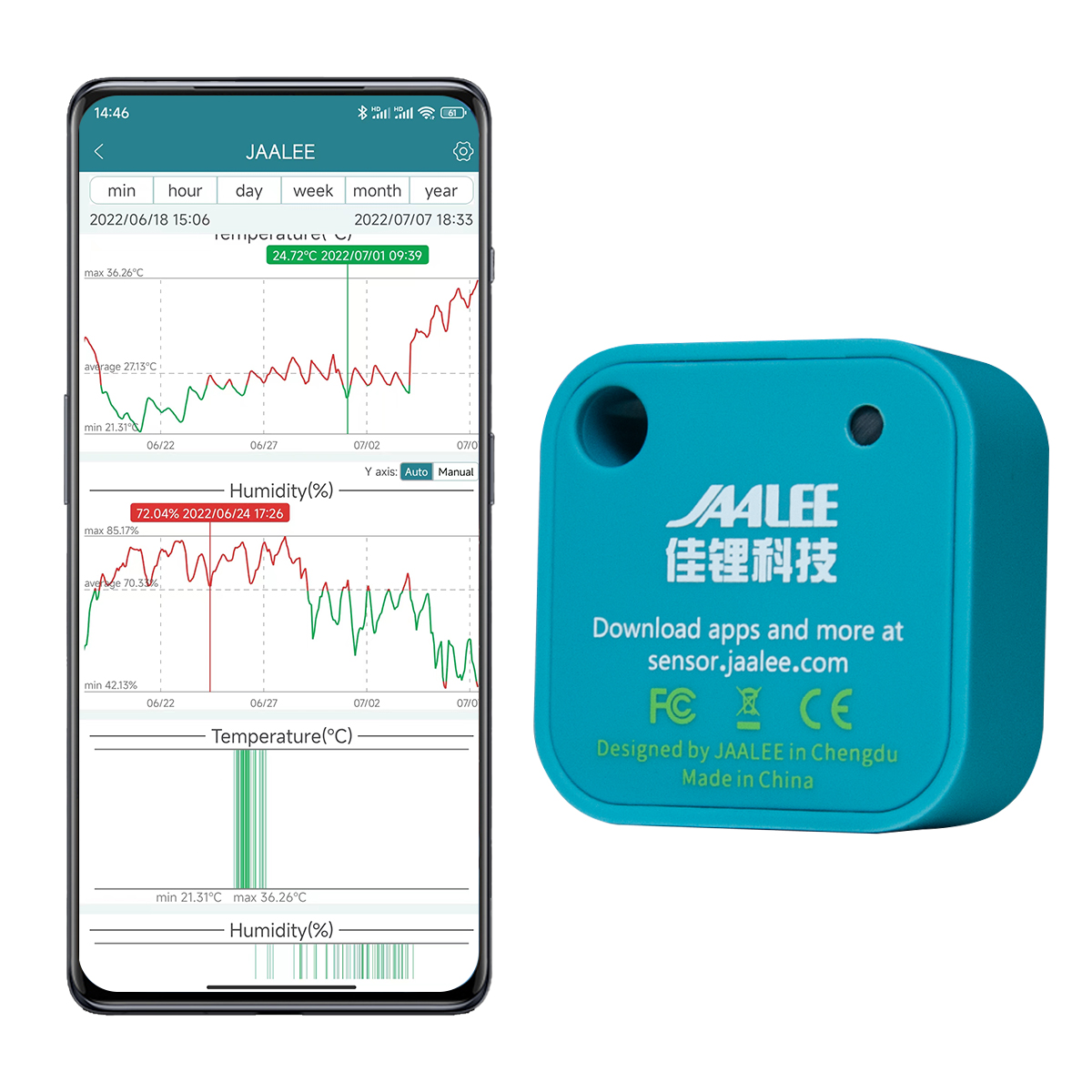 jaalee JHT 온도/습도/이슬점/VPD 센서 온도 - Digital Hygrometer Probe 리뷰 및 가격