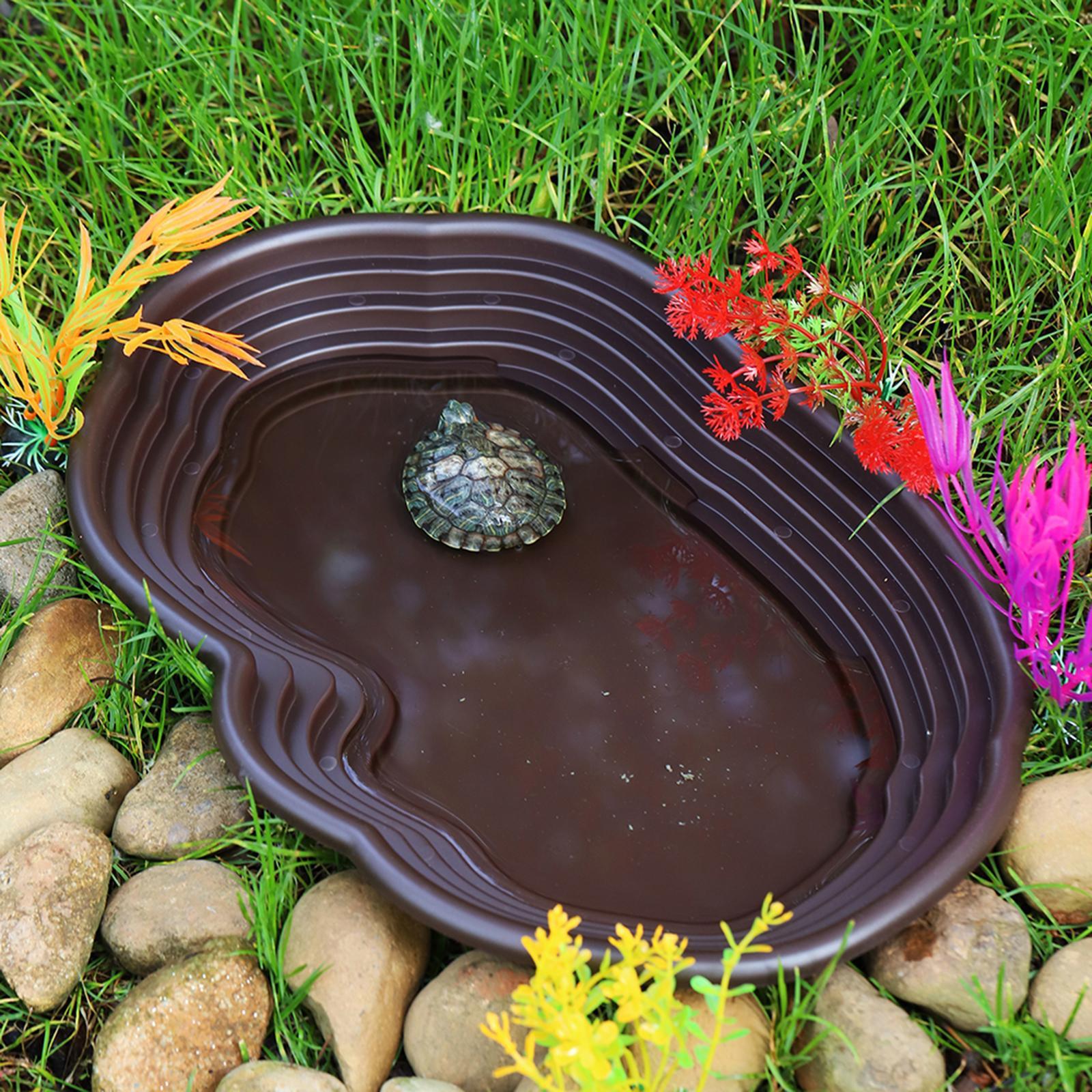 파충류 목욕 접시 거북이 피더 양서류 서식지 파충류 물 - Water Dish Reptile 리뷰 및 가격