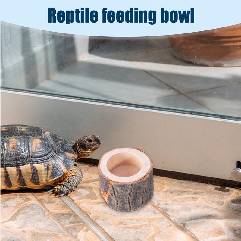 거북이 물 접시 파충류 먹이 접시 천연 나무 디자인 수 - Water Dish Reptile 리뷰 및 가격