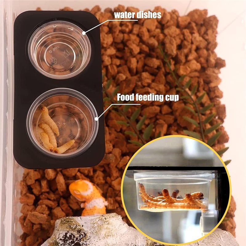 크레스티드 게코 먹이 및 물통(120개), 파충류 먹이 - Water Dish Reptile 리뷰 및 가격